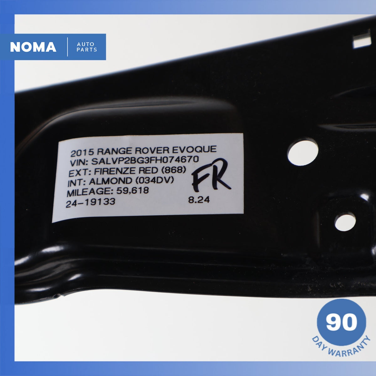 2015 Range Rover Evoque L538 Front Right Side Door window Regulator OEM - photo 16
