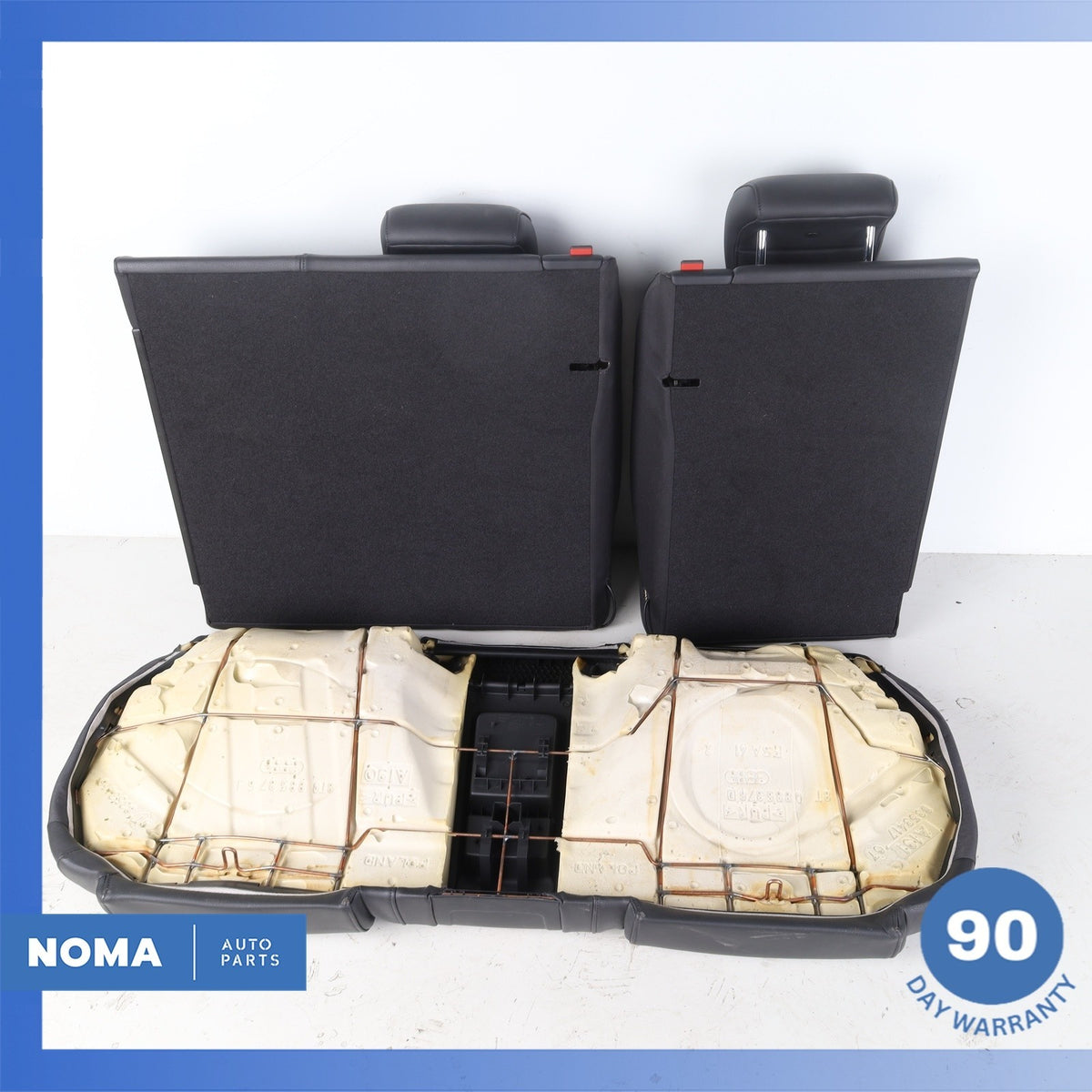 13-17 Audi 8T A5 S5 Coupe Rear Left & Right Seat Cushion Set Black OEM - photo 10