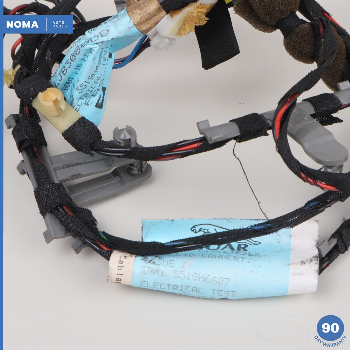 97-03 Jaguar XK8 X100 Convertible Rear Trunk Lid Plate Wire Wiring Harness OEM - photo 12