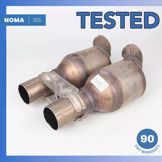 06-08 BMW E90 330i 325i Left & Right Side Exhaust Downpipe Set 7540191 OEM - photo 1