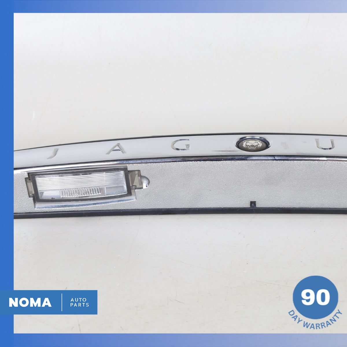 00-06 Jaguar X100 XKR Rear Trunk Bezel License Plate Light Lamp Trim Chrome OEM - photo 9