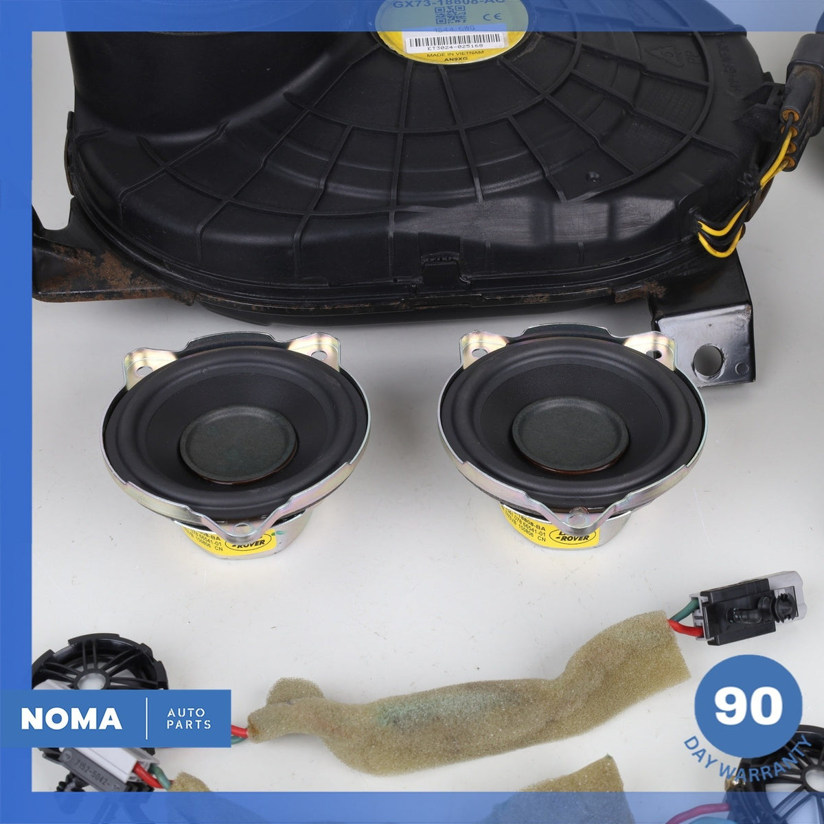 16-23 Jaguar X260 XF XE Front & Rear Meridian Premium Speaker Subwoofer Set OEM - photo 7