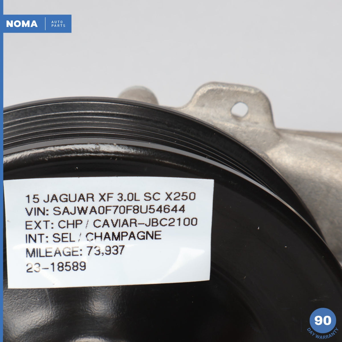 12-15 Jaguar XF X250 Engine Coolant Water Pump w/ Pulley 8W938K500BC OEM - photo 12