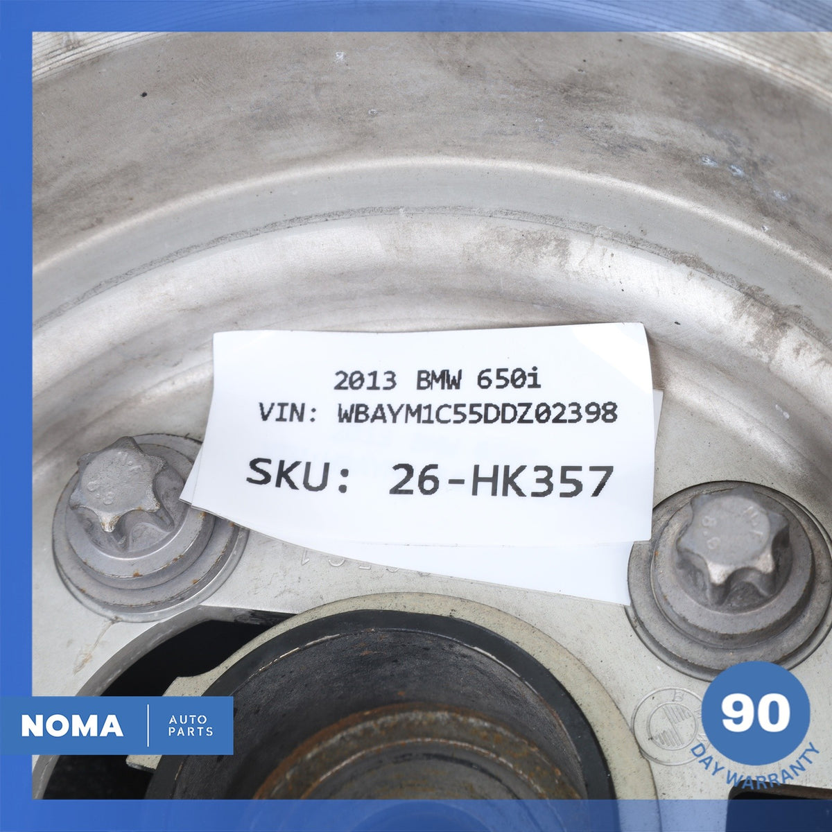 BMW F13 650i 550i 4.4L V8 N63 Engine Crankshaft Pulley Vibration Damper OEM - photo 8