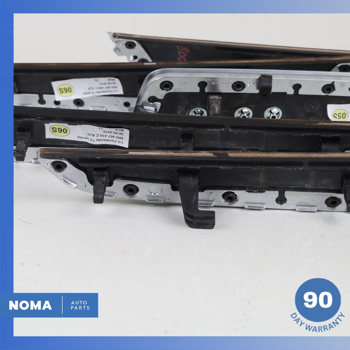 09-17 Audi 8RB Q5 SQ5 Front & Rear Interior Door Panel Molding Trim Wood Set OEM - photo 14