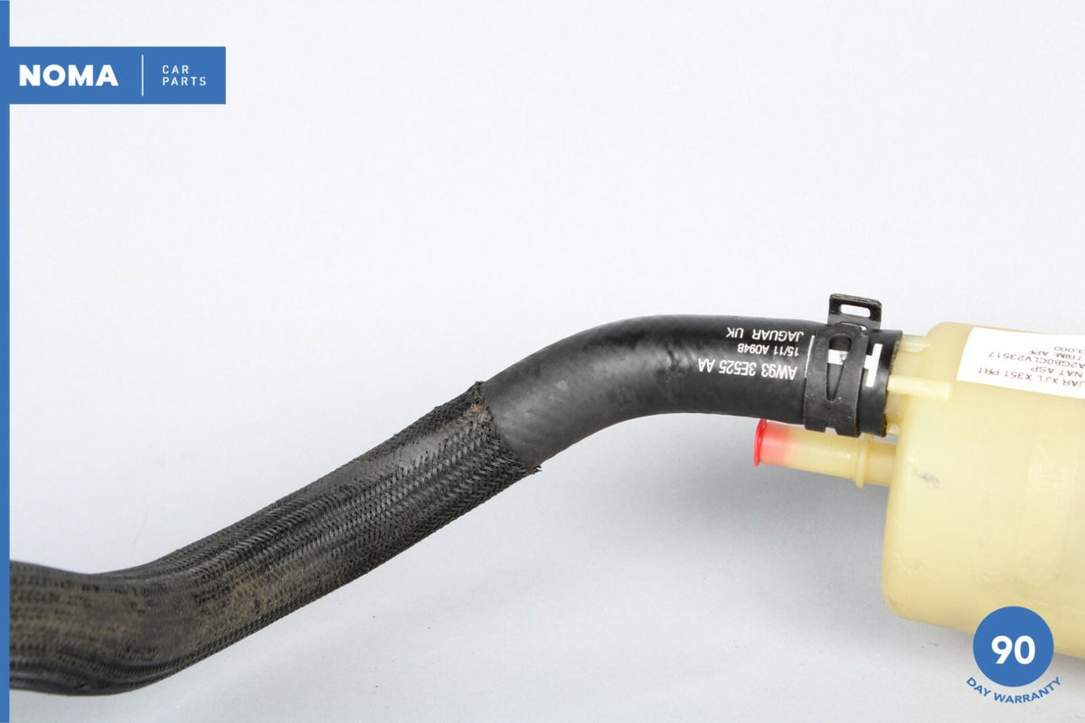 10-18 Jaguar X351 XJ XJL Power Steering Fluid Tank Bottle Reservoir w/ Hose OEM - photo 3