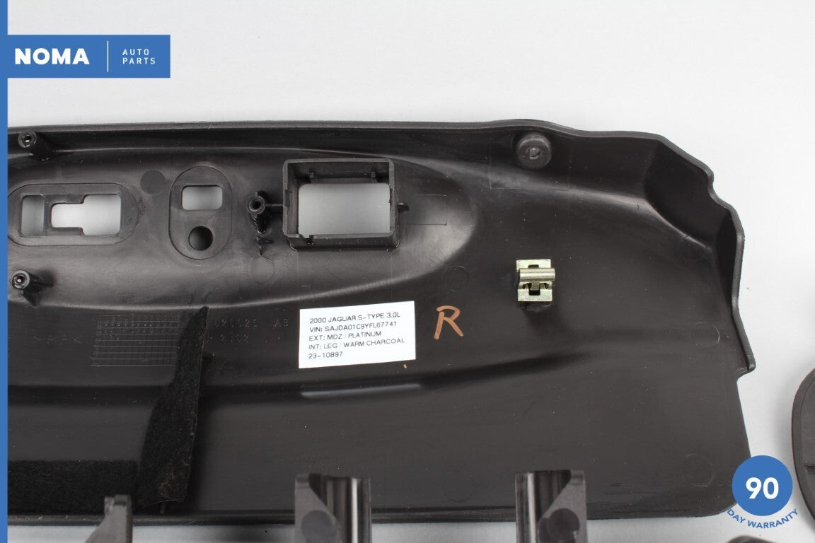 00-02 Jaguar S-Type X200 Front Right Passenger Seat Cover Set of 5 Black LEG OEM - photo 11