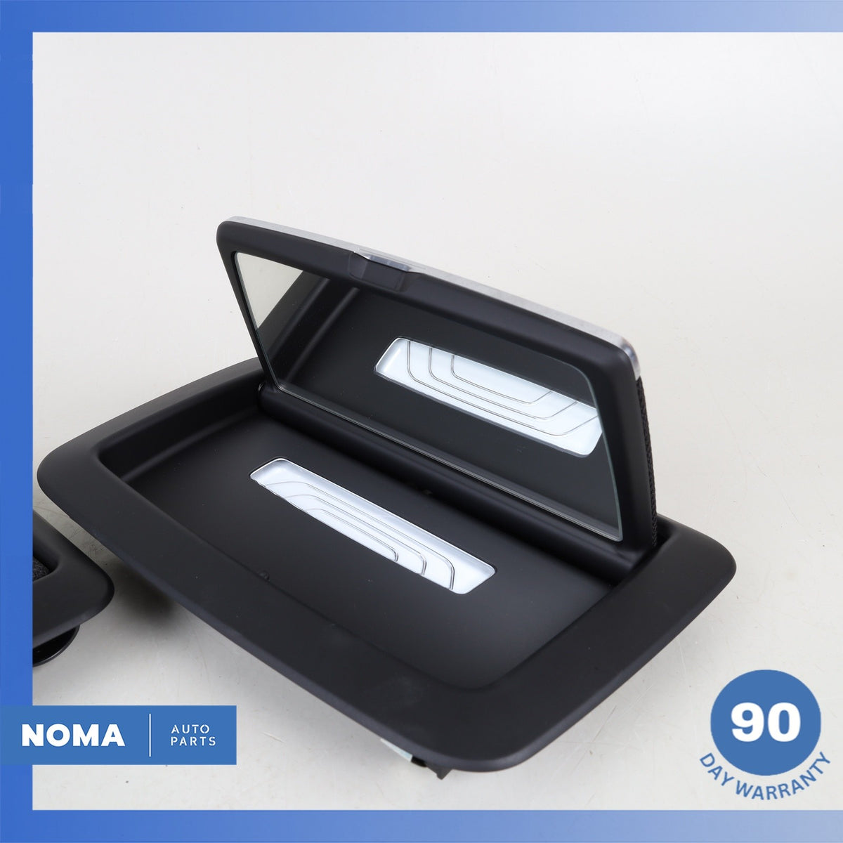 BMW G12 740i Rear Overhead Vanity Mirror w/ Lamp Set 51447355378 OEM - photo 7