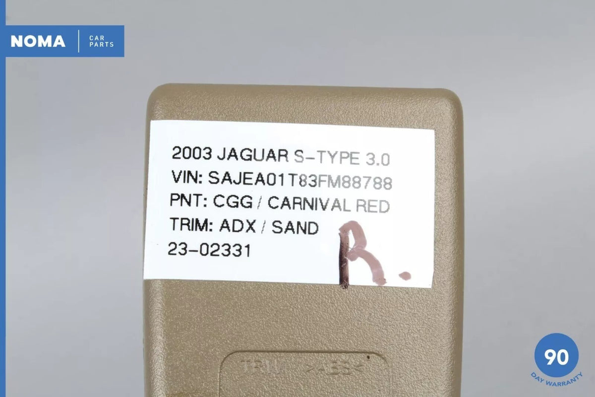 03-10 Jaguar X204 S-Type XK XF  Right Passenger Side Seat Belt Buckle Beige OEM - photo 13