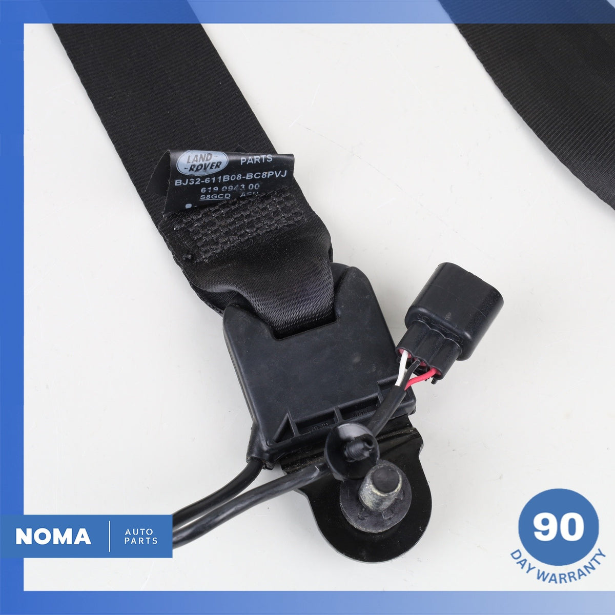 12-19 LR Range Rover Evoque L538 Front Right Seatbelt Seat Belt Black OEM - photo 8