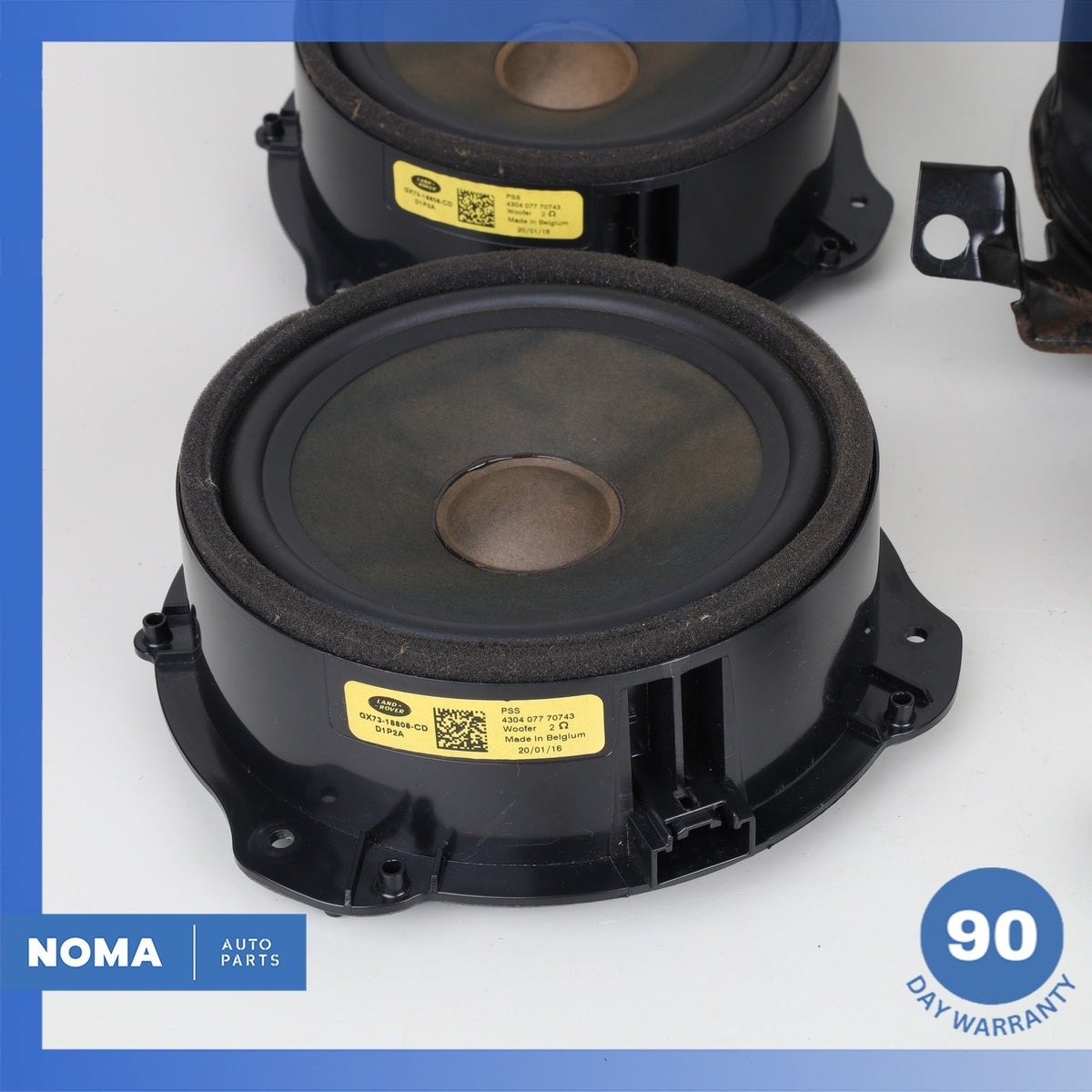 16-23 Jaguar X260 XF XE Front & Rear Meridian Premium Speaker Subwoofer Set OEM - photo 4