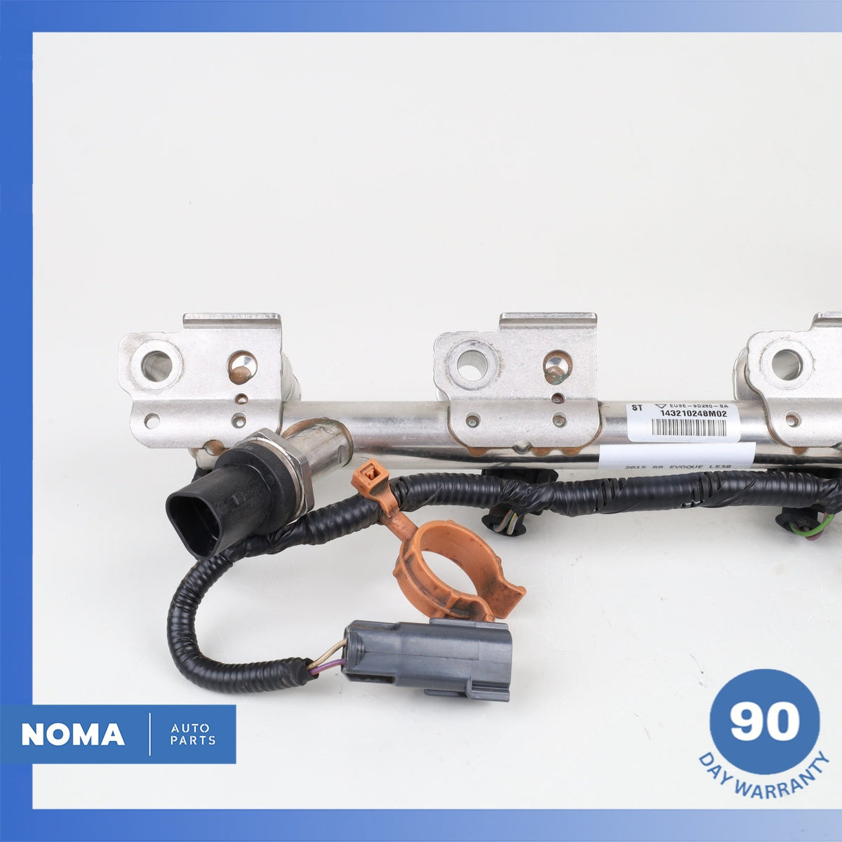 14-17 Range Rover Evoque L538 Engine Motor Fuel Injector Rail w/ Injectors OEM - photo 11