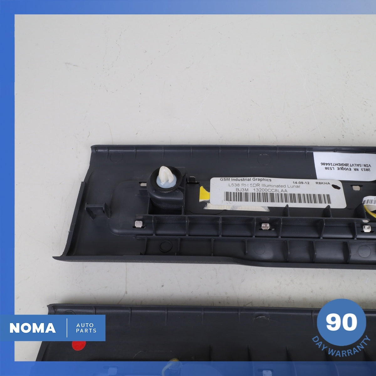12-19 Range Rover Evoque L538 4DR Front Door Step Sill Scuff Plate Set OEM - photo 13