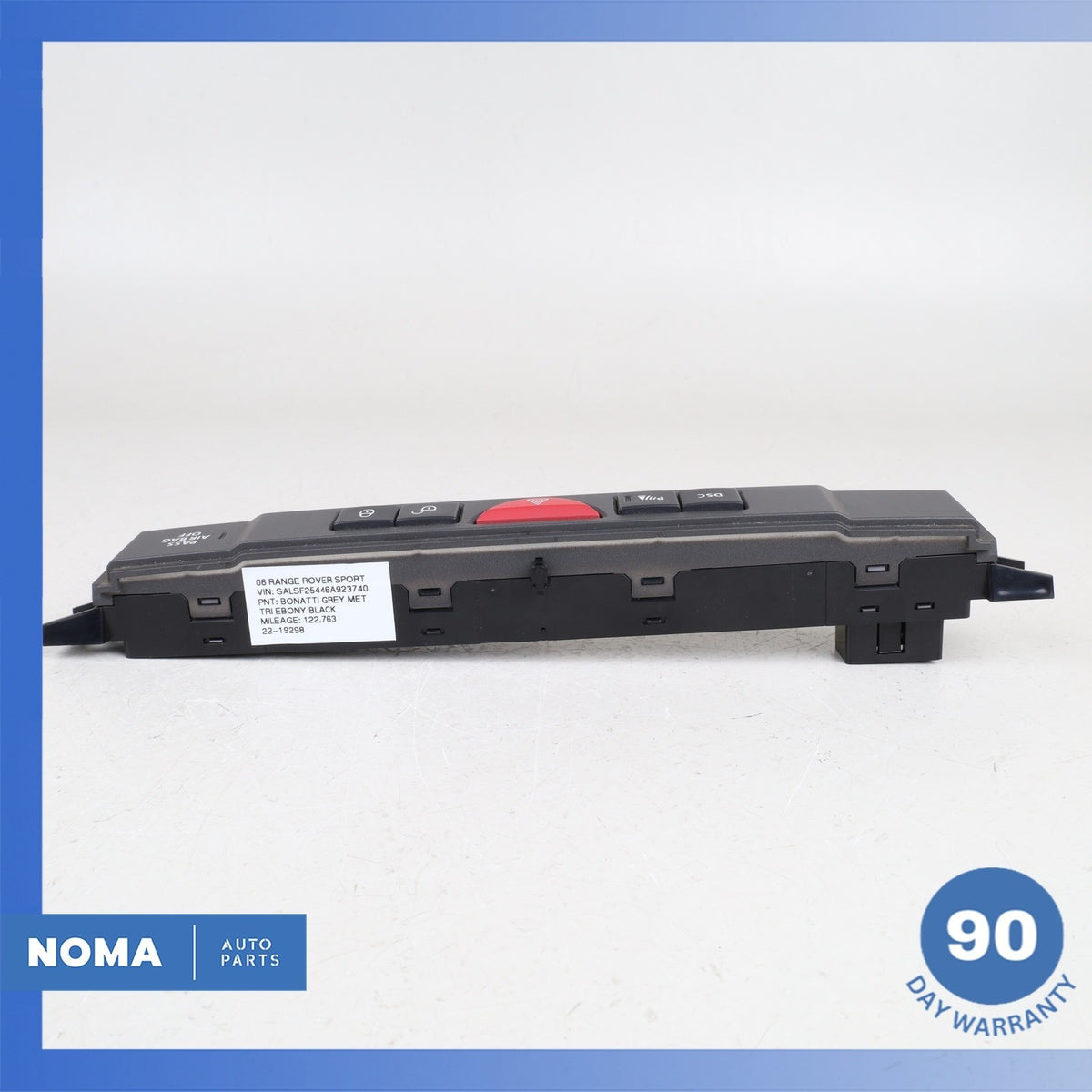 06-09 LR Range Rover Sport L320 Dashboard Hazard Lock Control Switch OEM - photo 9