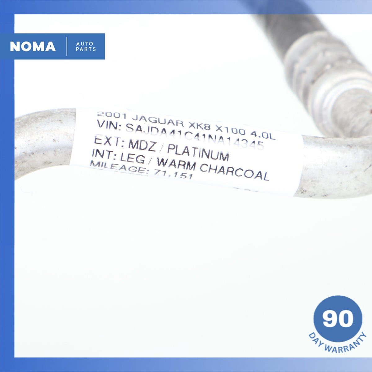 00-06 Jaguar X100 XK8 XKR AC A/C Air Conditioning Hose Pipe MJD7340AB OEM - photo 14