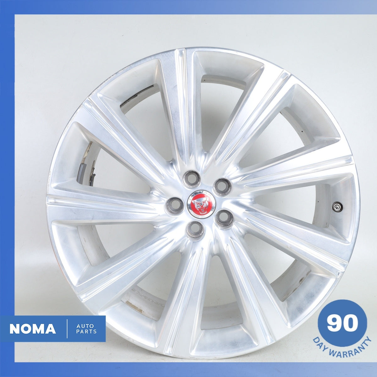 17-24 Jaguar X761 F-Pace Turbine 9 x R22 22" Wheel Rim Chrome OEM - photo 1