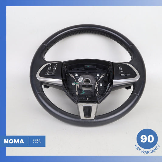 12-15 Jaguar X250 XF XFR Steering Wheel w/ Paddle Shifters Black CX233L598AB OEM - photo 1