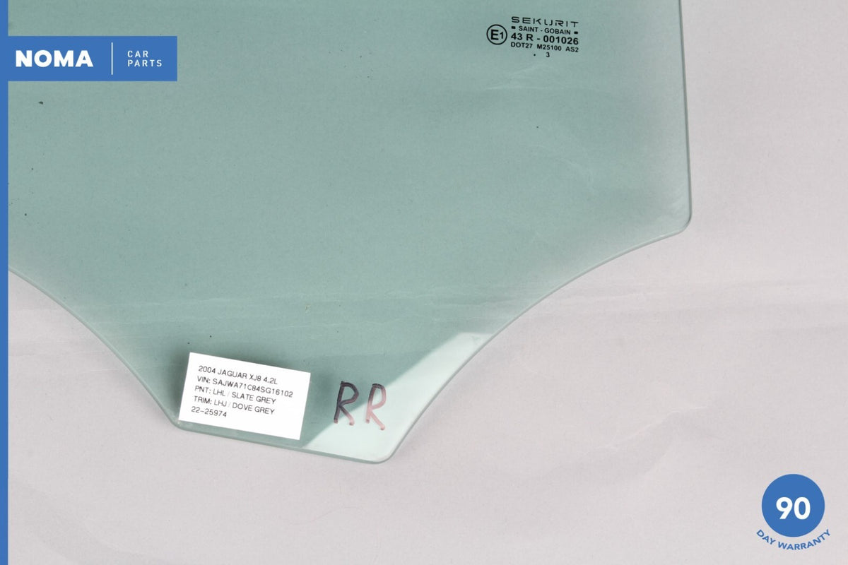 04-05 Jaguar XJ8 XJR X350 SWB Rear Right Passenger Side Door Window Glass OEM - photo 5