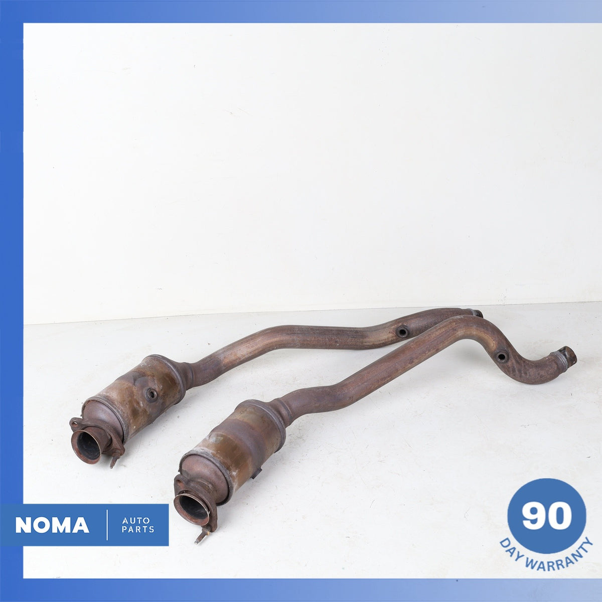 16-20 Jaguar X152 F-Type-S RWD Left & Right Side Exhaust Downpipe Set OEM 59k - photo 2
