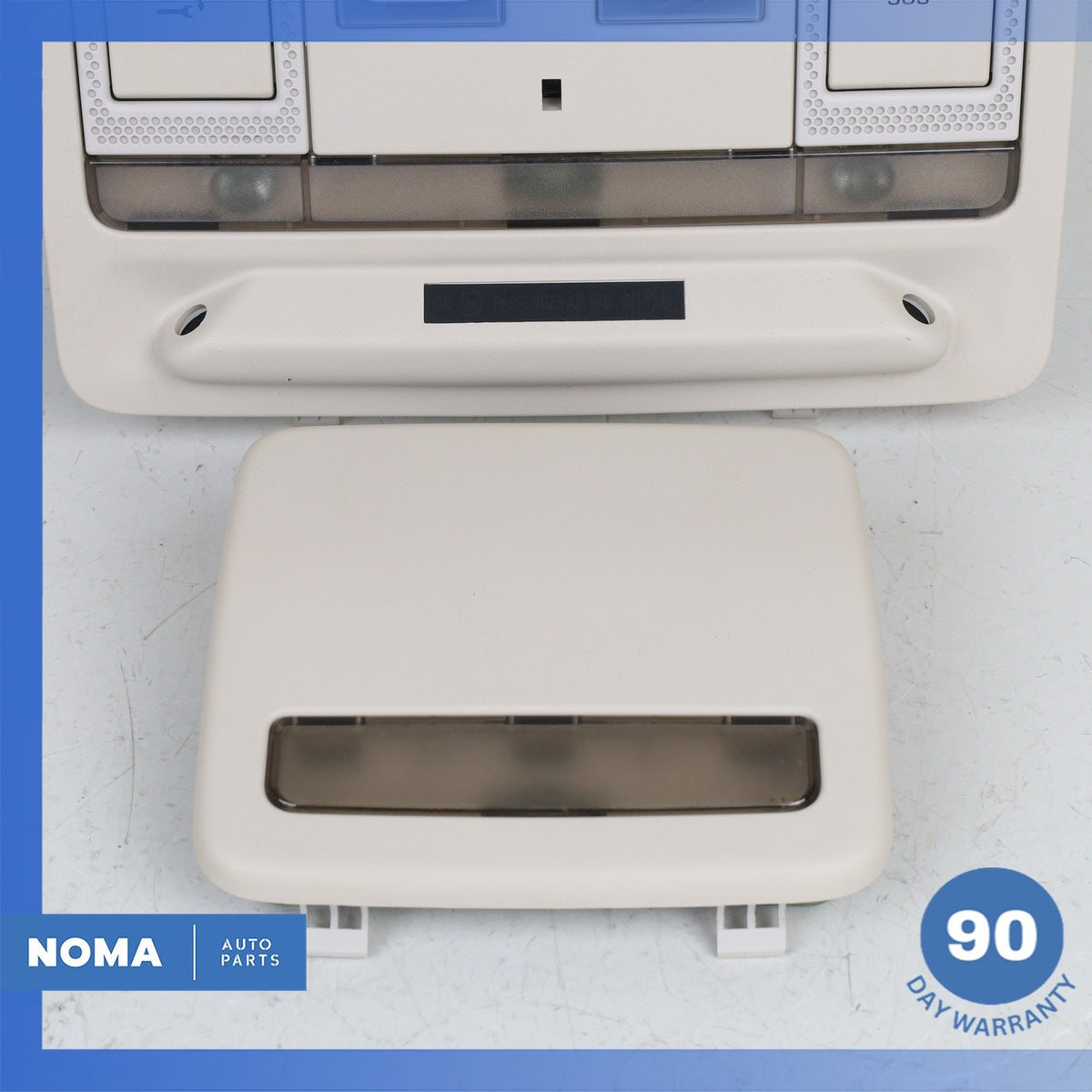 16-17 Jaguar X260 XF Front & Rear Interior Roof Dome Light Lamp Set Beige OEM - photo 4