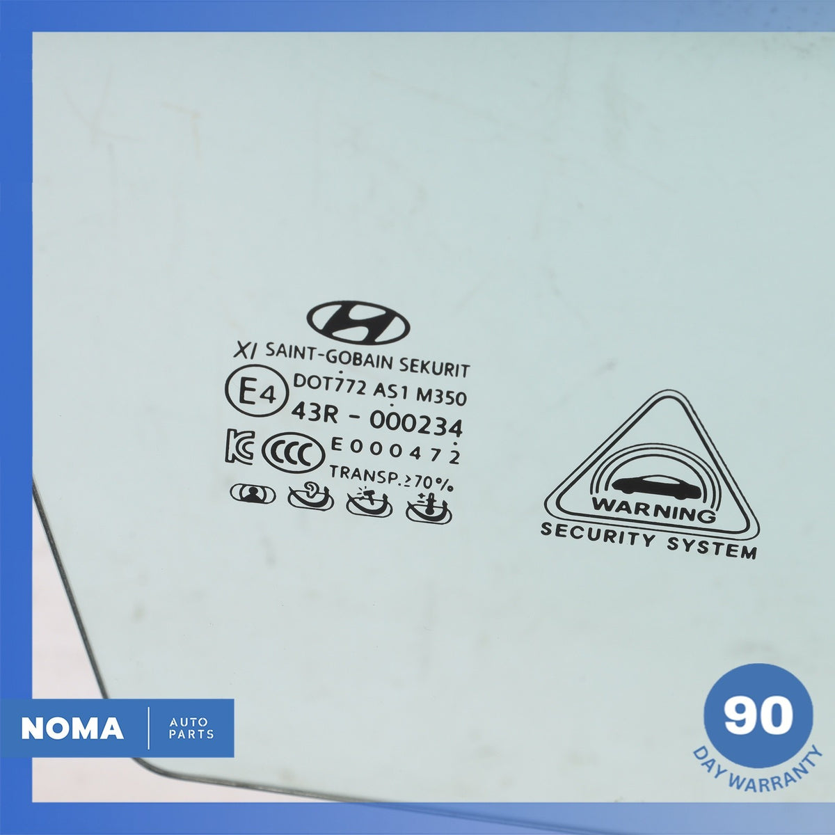 15-16 Hyundai DH Genesis Front Right Passenger Door Glass Window 82420B1010 OEM - photo 9