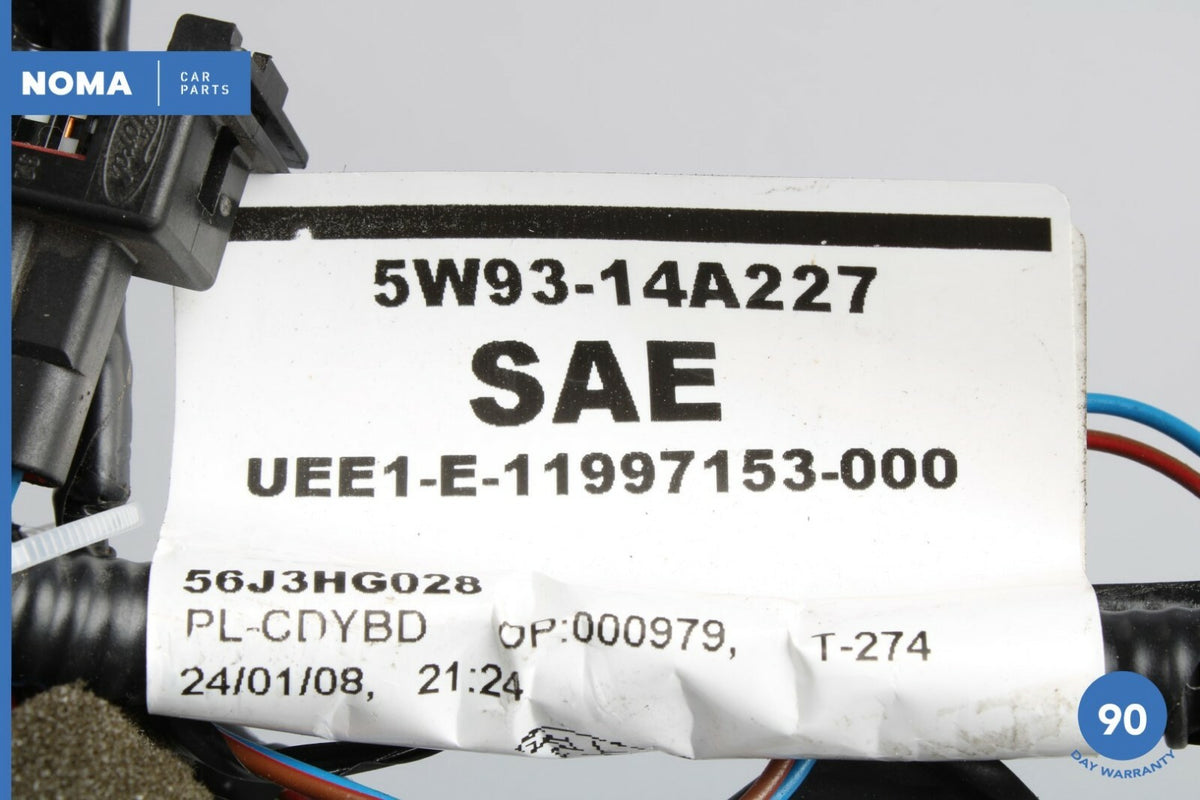 08-09 Jaguar X350 X358 XJ8 Rear Left Trunk Lid Wire Harness 5W9314A227SAE OEM - photo 5