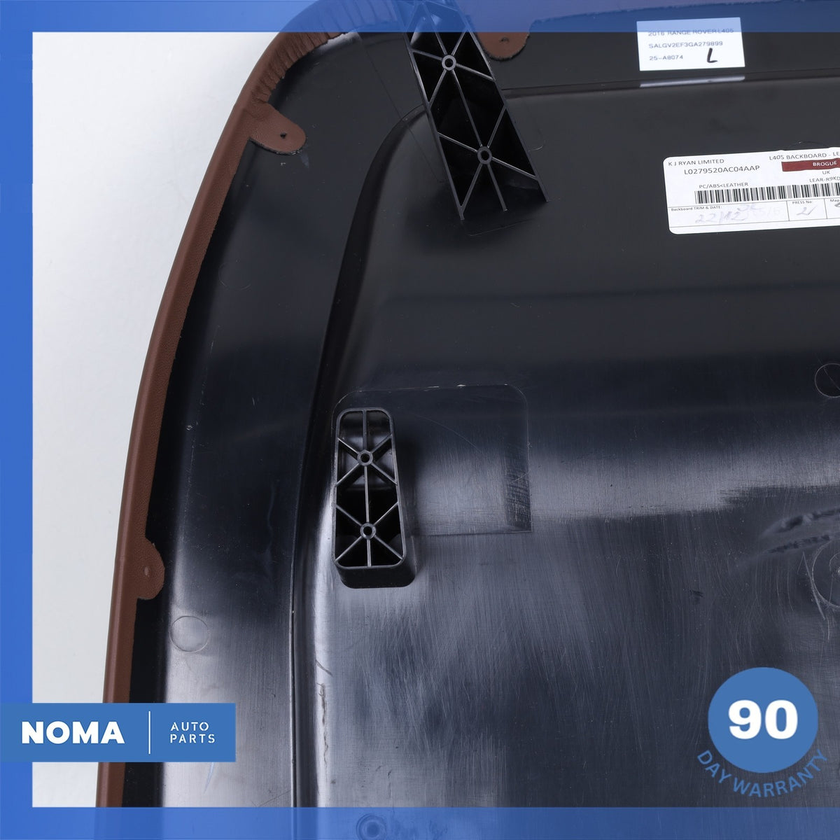 13-17 Range Rover L405 Front Left or Right Side Seat Back Panel Cover Brown OEM - photo 11