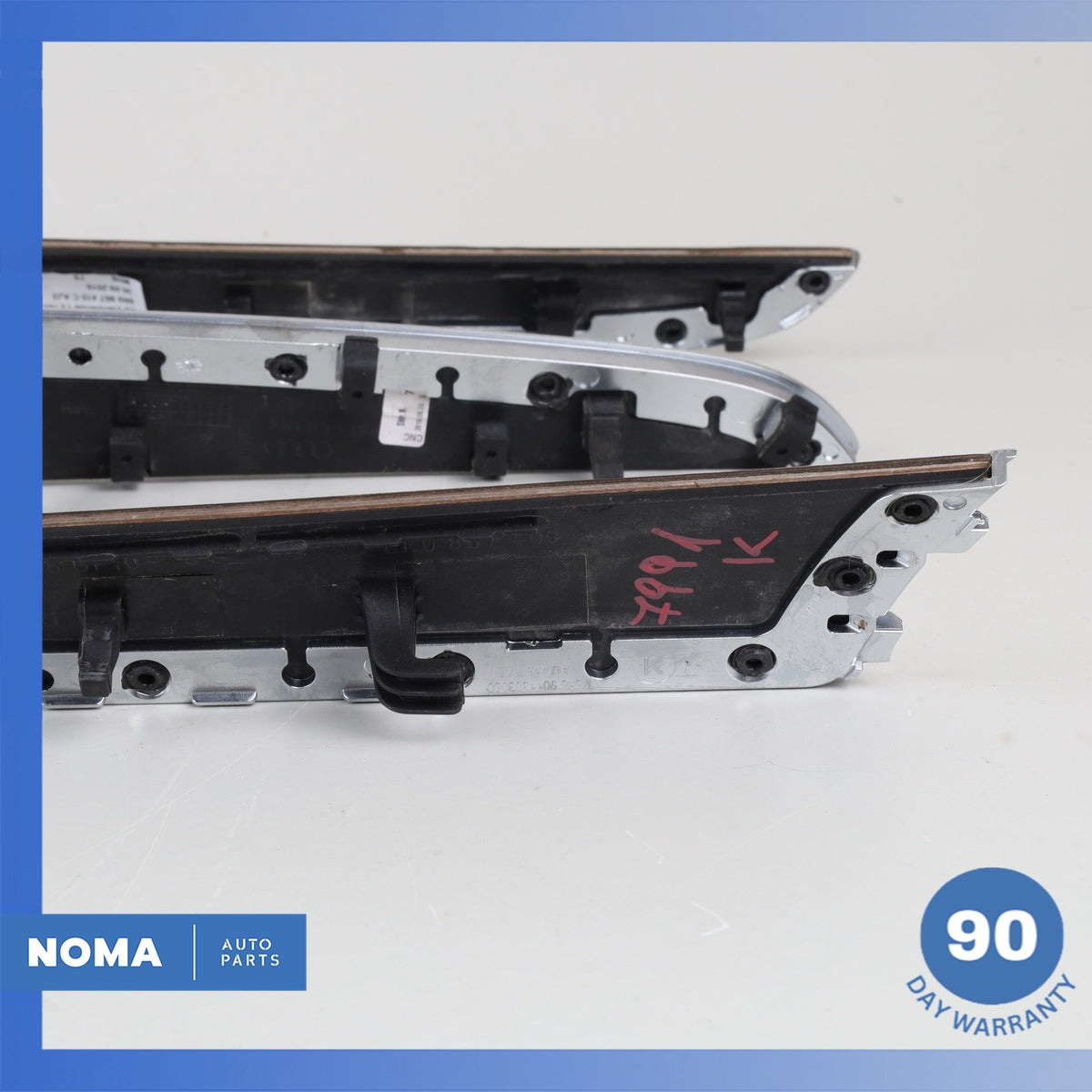 09-17 Audi 8RB Q5 SQ5 Front & Rear Interior Door Panel Molding Trim Wood Set OEM - photo 12