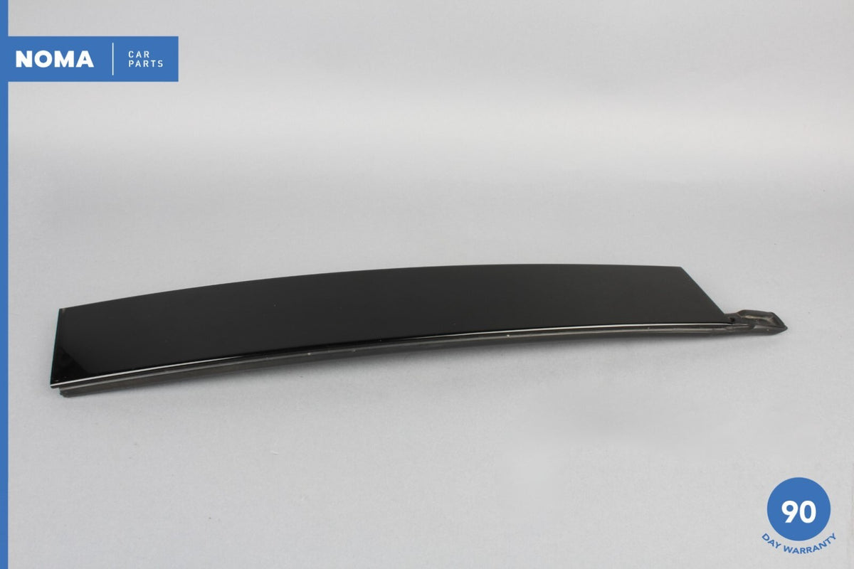 03-08 Jaguar S-Type X202 Front Left Side Outer Door B-Pillar Molding Black OEM - photo 1