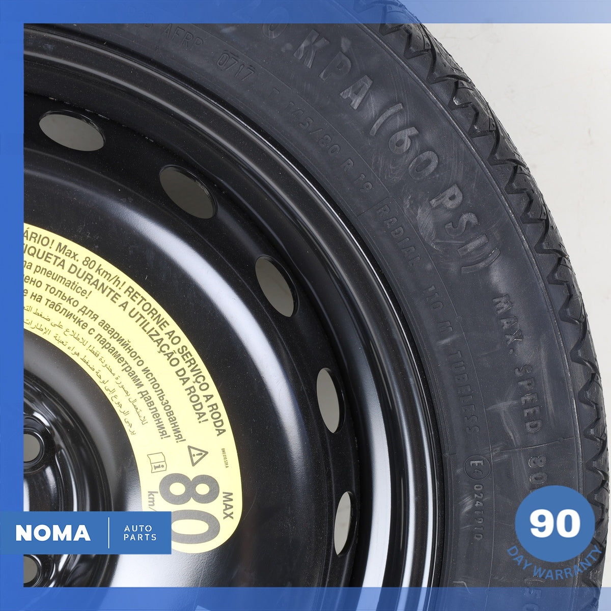 11-18 Audi D4 A8L Emergency Spare Tire Wheel Donut Rim 19" 19 OEM - photo 3
