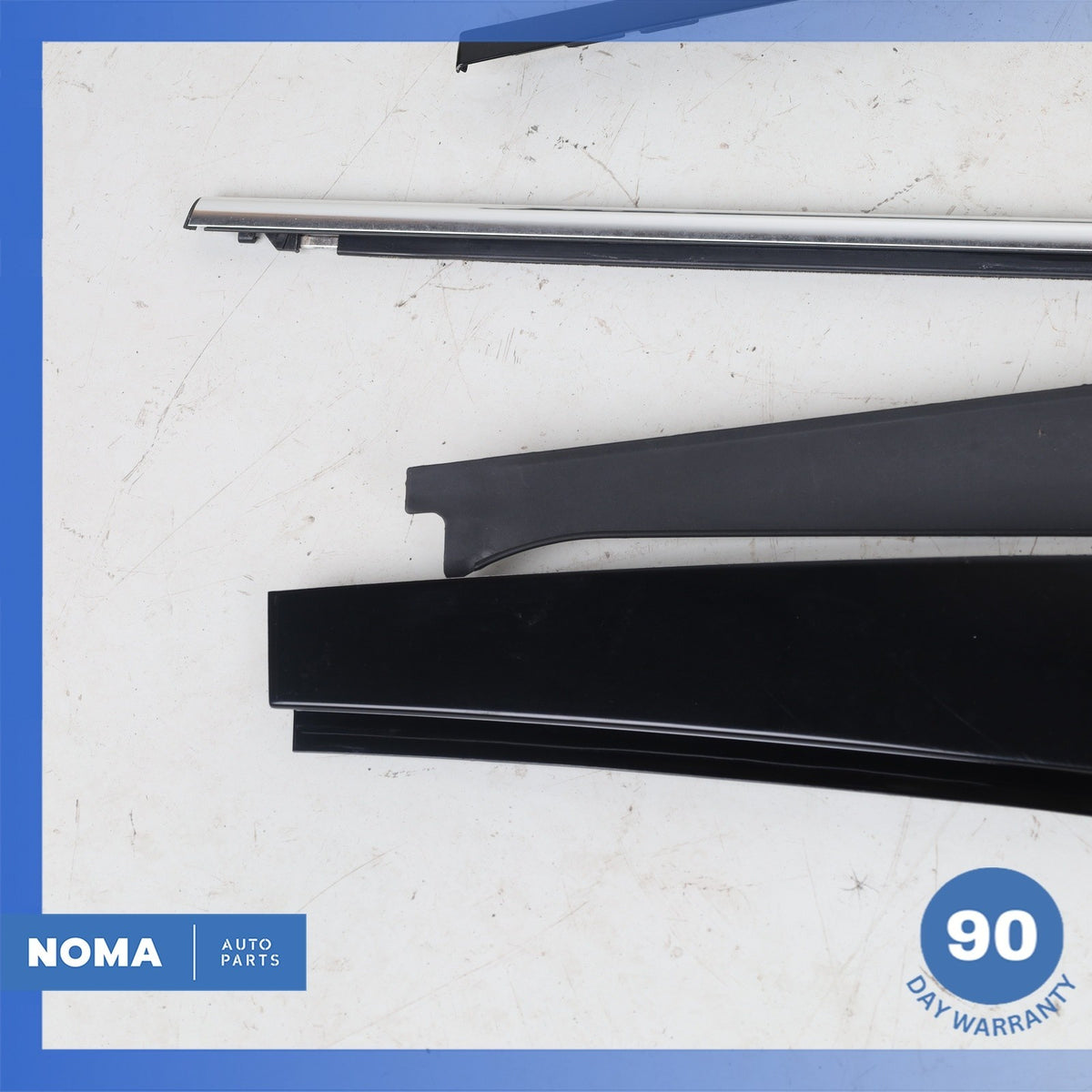 04-09 Jaguar X358 XJ8 XJR Rear Left Driver Door Top Exterior Molding Set OEM - photo 5