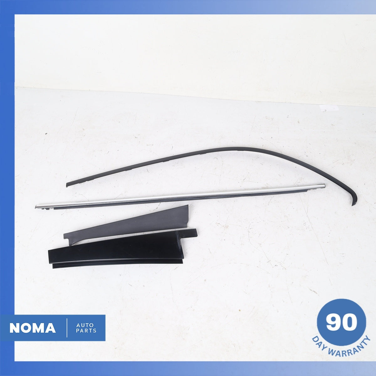 04-09 Jaguar X358 XJ8 XJR Rear Left Driver Door Top Exterior Molding Set OEM - photo 1