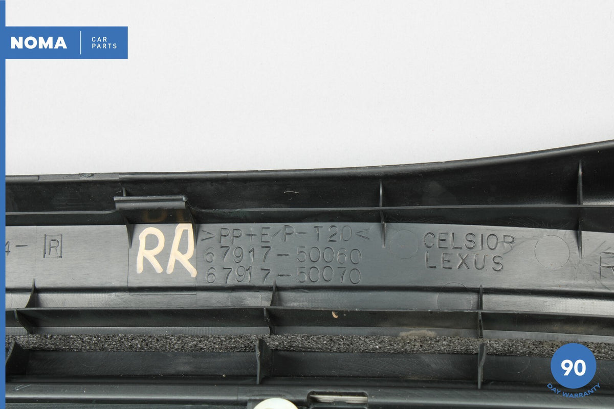 01-03 Lexus XF30 LS430 Rear Right Passenger Door Sill Scuff Plate Trim OEM - photo 10