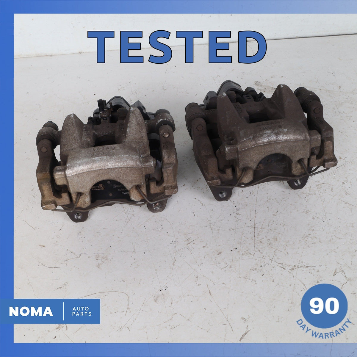 16-20 Jaguar X260 XF Rear Right & Left Brake Caliper w/ Actuator Set OEM - photo 1