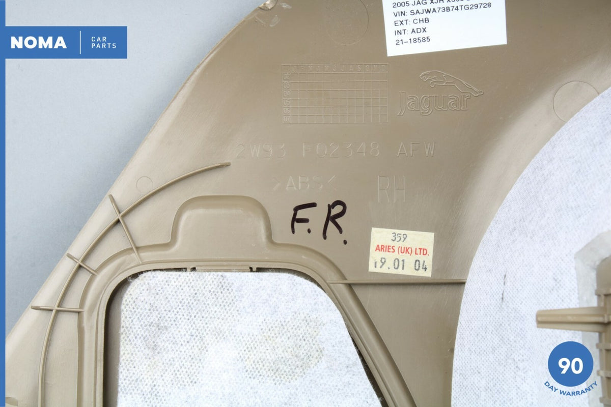 04-05 Jaguar XJR XJ8 X350 Front Right Passenger Kick Panel Cover Trim AEK OEM - photo 7
