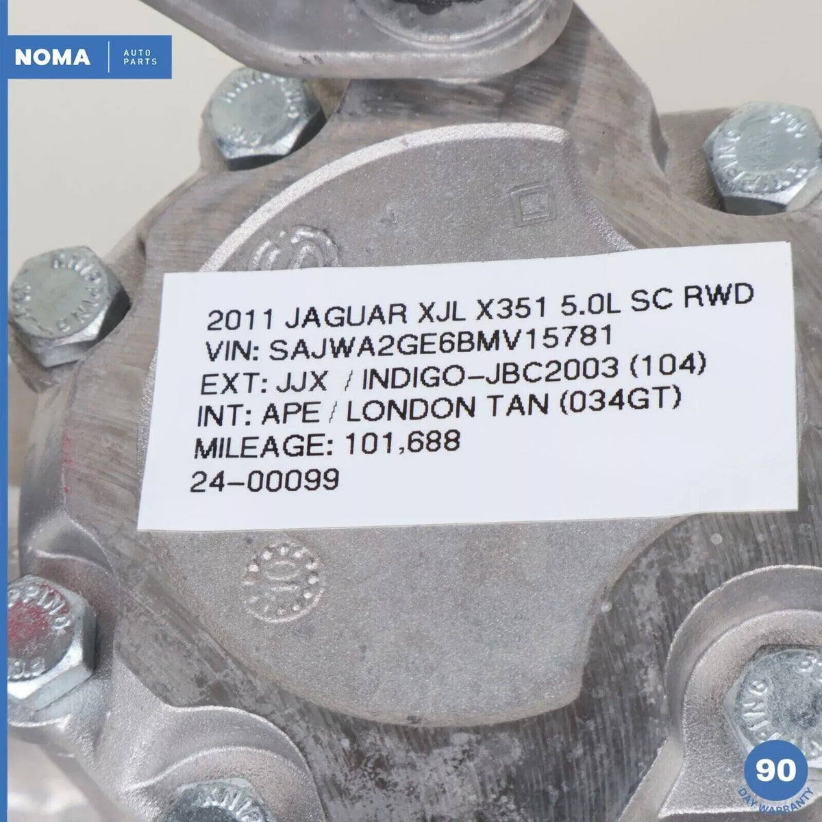 10-19 Jaguar X351 XJL 3.0L 5.0L Power Steering Pump Assembly 8W833A674AB OEM - photo 14