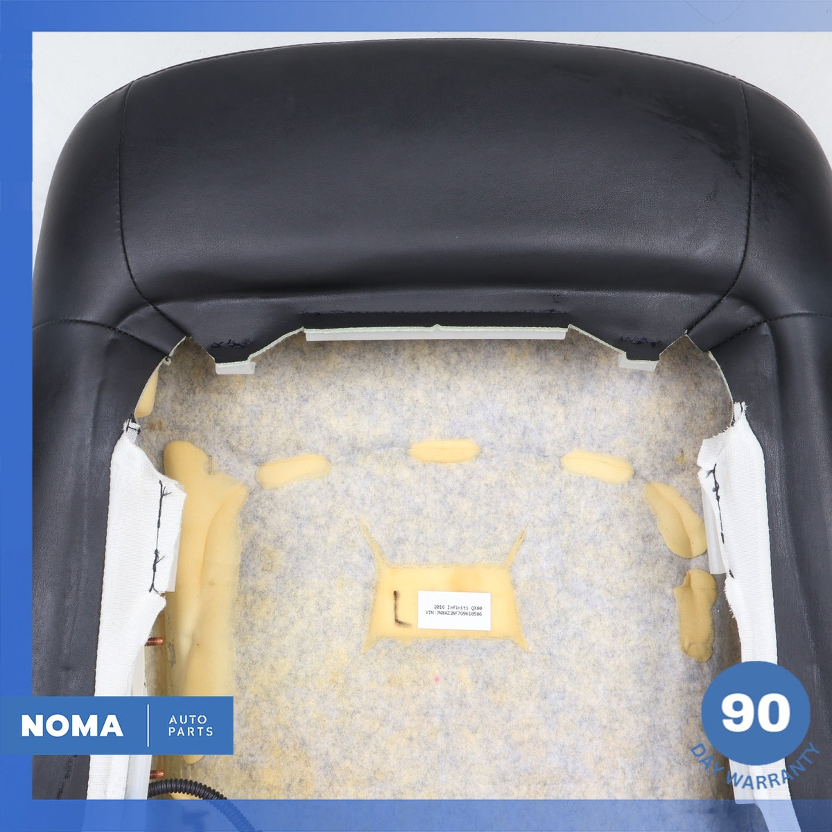 15-17 Infiniti Z62 QX80 Front Left Driver Side Upper Seat Cushion Black OEM - photo 18