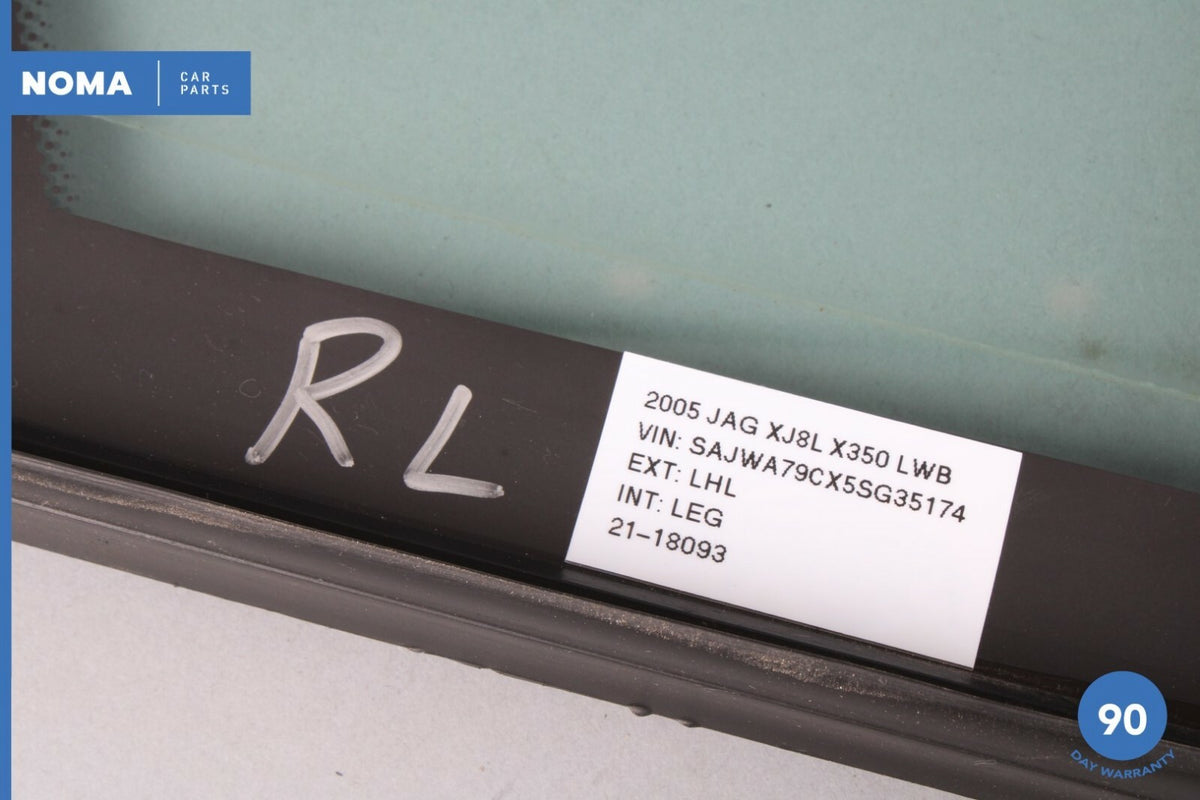 04-09 Jaguar XJ8 XJR VDP X350 X358 Rear Left Side Quarter Door Window Glass OEM - photo 9