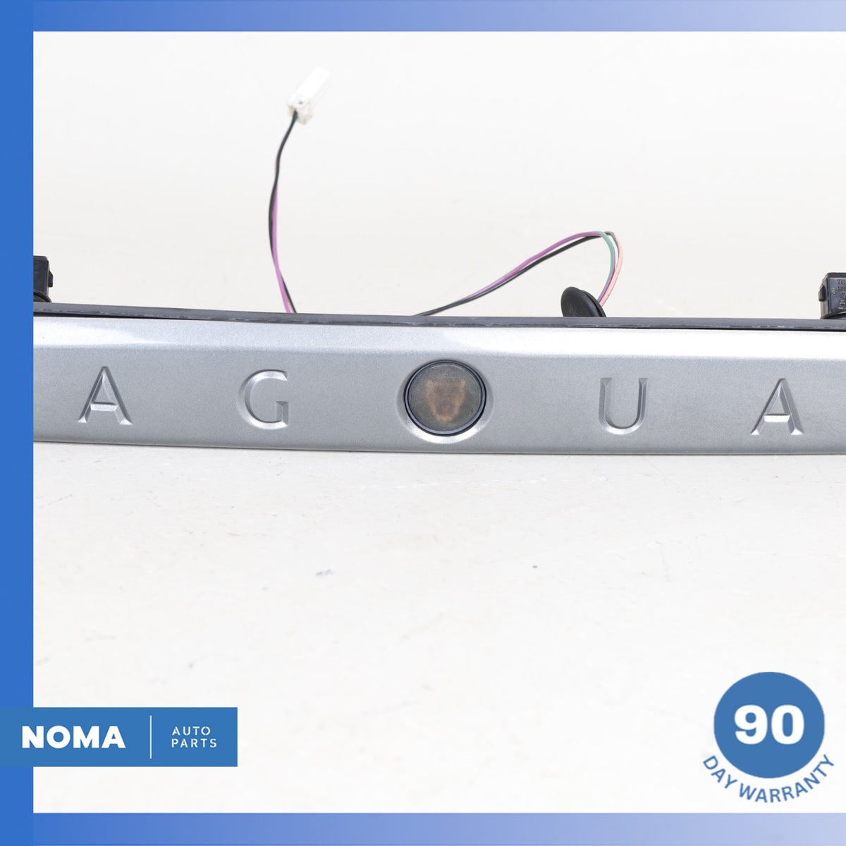 03-06 Jaguar X100 XKR Rear Trunk Bezel License Plate Light Lamp Trim Gray OEM - photo 4