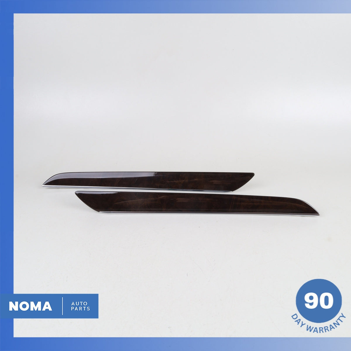 Audi 8U Q3 Front Right & Left Door Cover Panel Trim Molding Set Wood OEM - photo 1