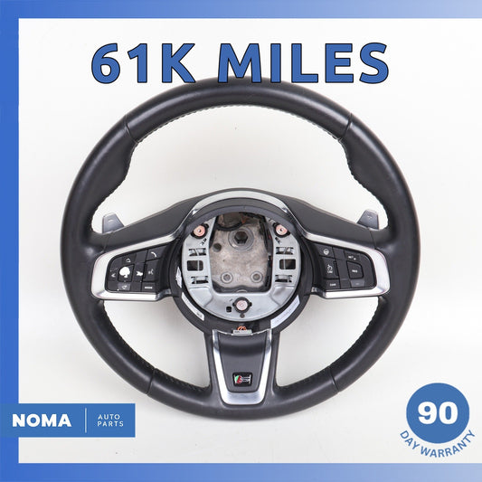 16-21 Jaguar X761 F-Pace XF XE Base Steering Wheel w/ Paddle Shifters OEM 84k - photo 1