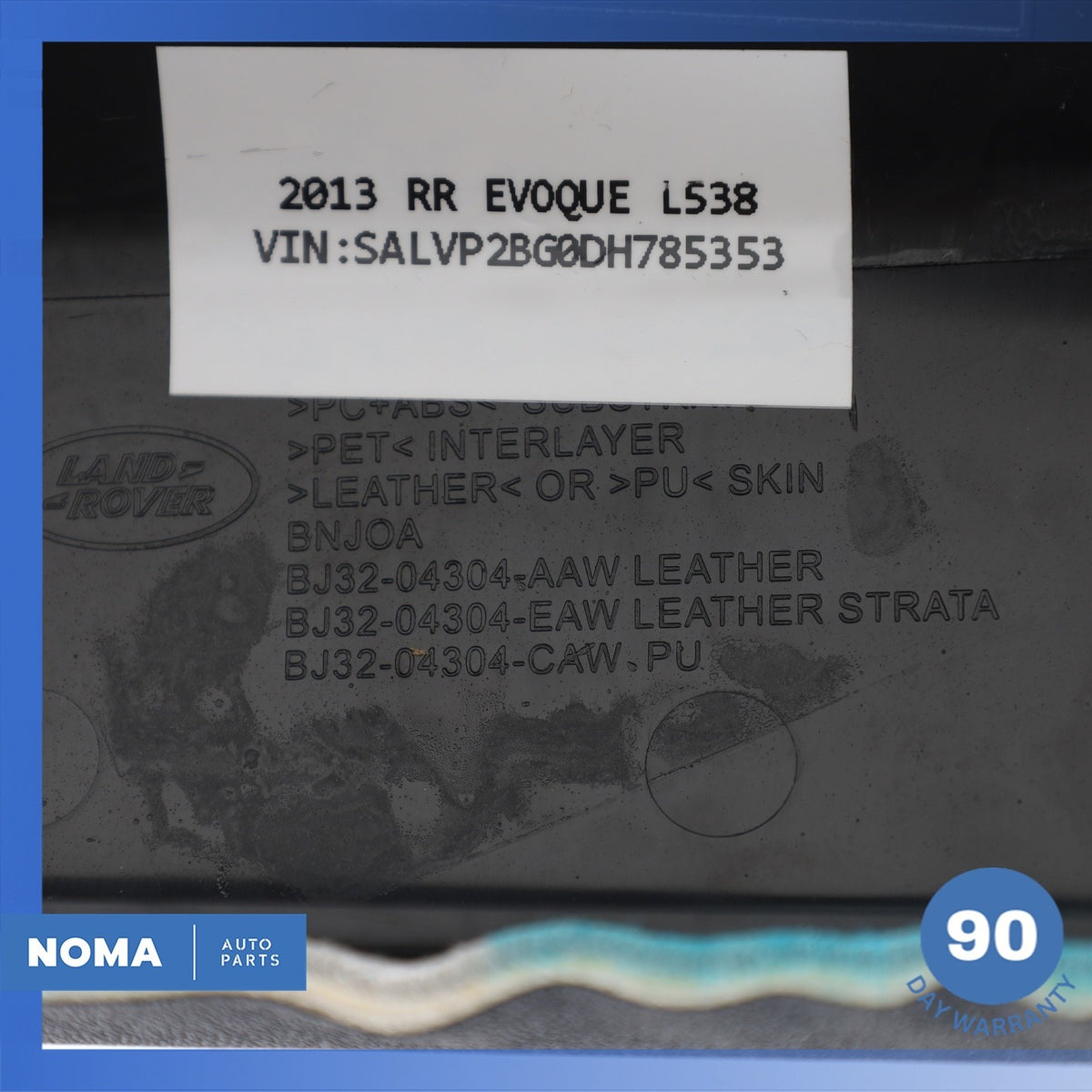 14-15 LR Range Rover Evoque L538 Dashboard Dash Trim Molding Set w/ Switches OEM - photo 15