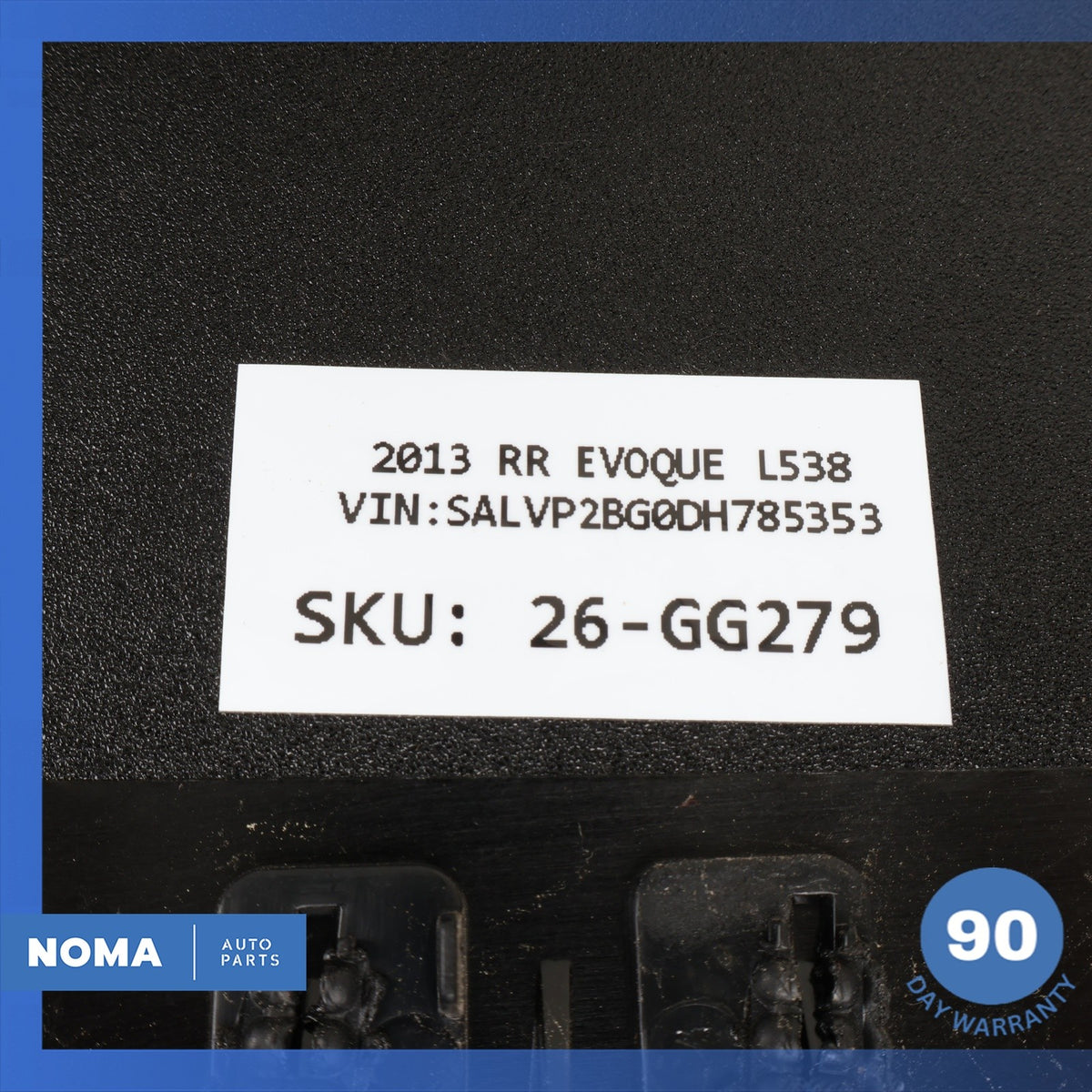 12-13 LR Range Rover Evoque L538 Rear Left Driver Exterior D-Pillar Molding OEM - photo 16