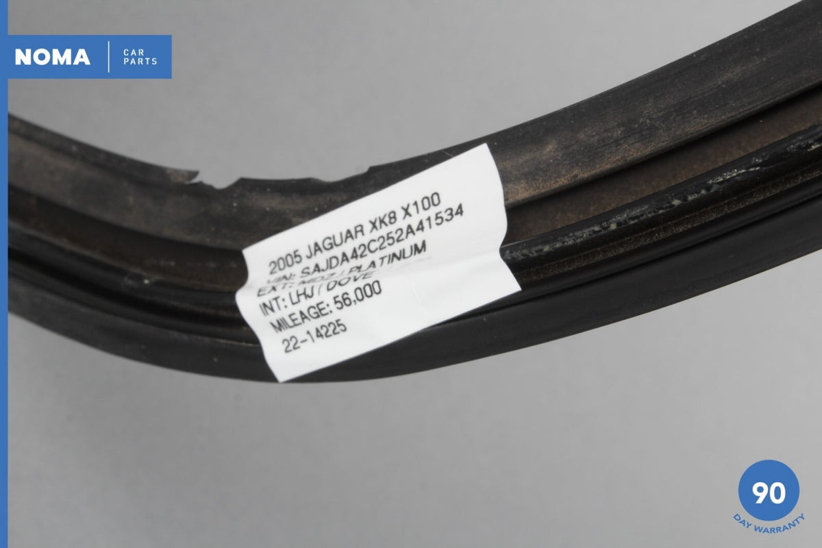 05-06 Jaguar XK8 X100 Front Outer Windshield Weather Seal Strip Black OEM - photo 12
