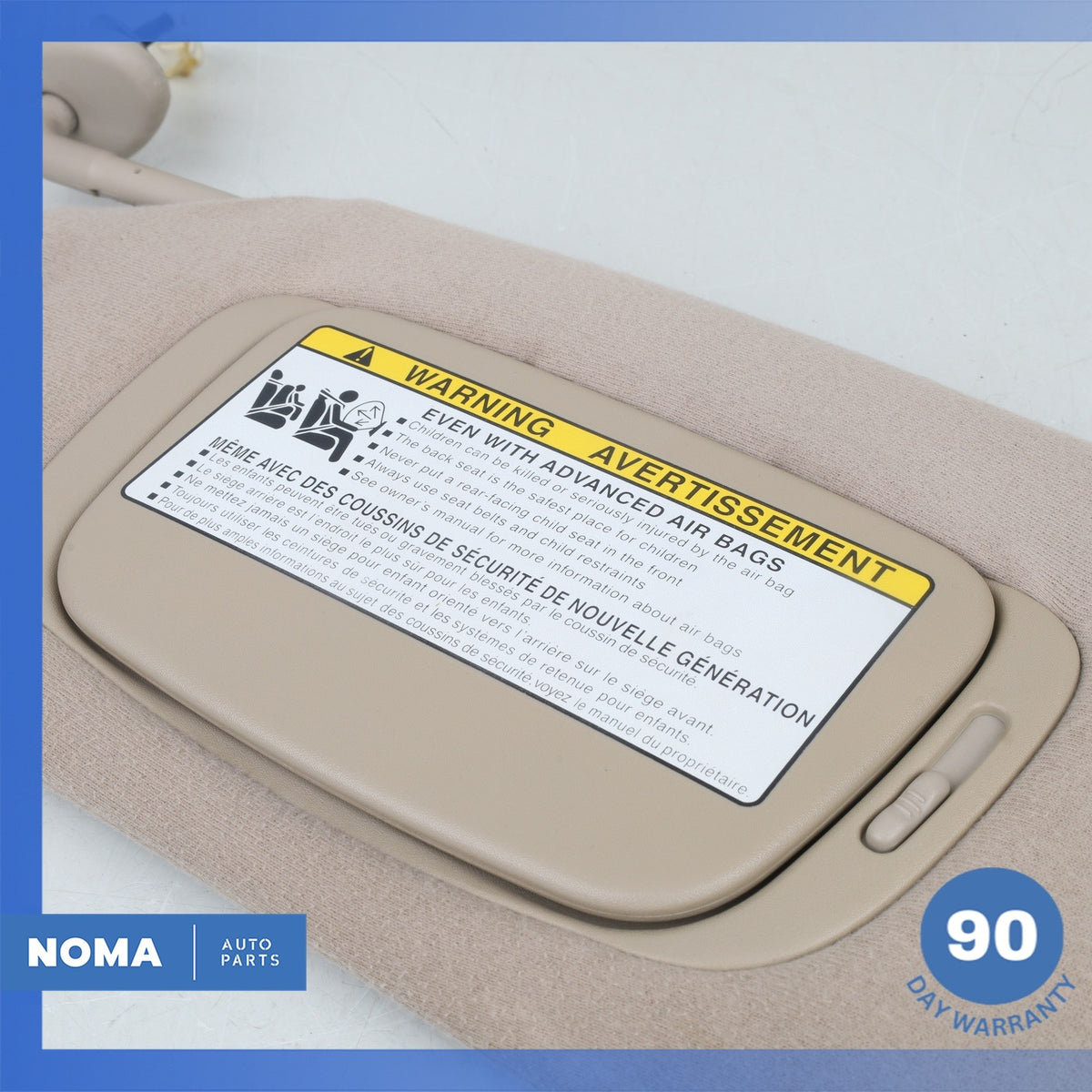07-09 Lexus MHU33 RX400H RX350 Left Side Sunvisor Sun Visor Beige OEM - photo 7