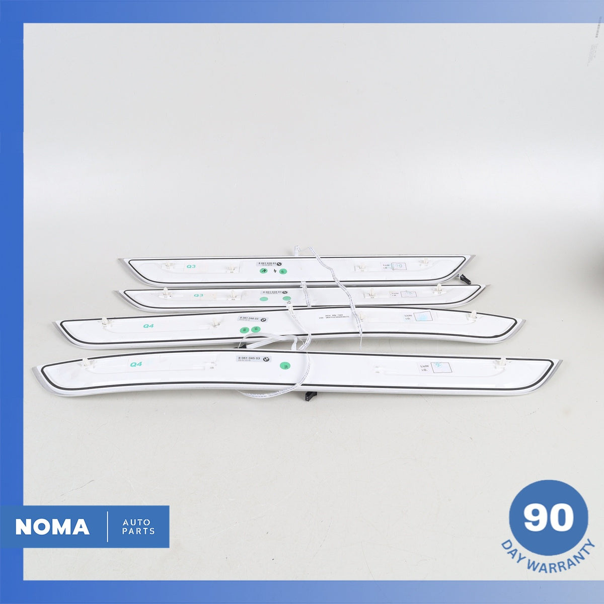 BMW G12 740i M-Sport Front & Rear Door Entry Illuminated Step Sill Panel Set OEM - photo 8