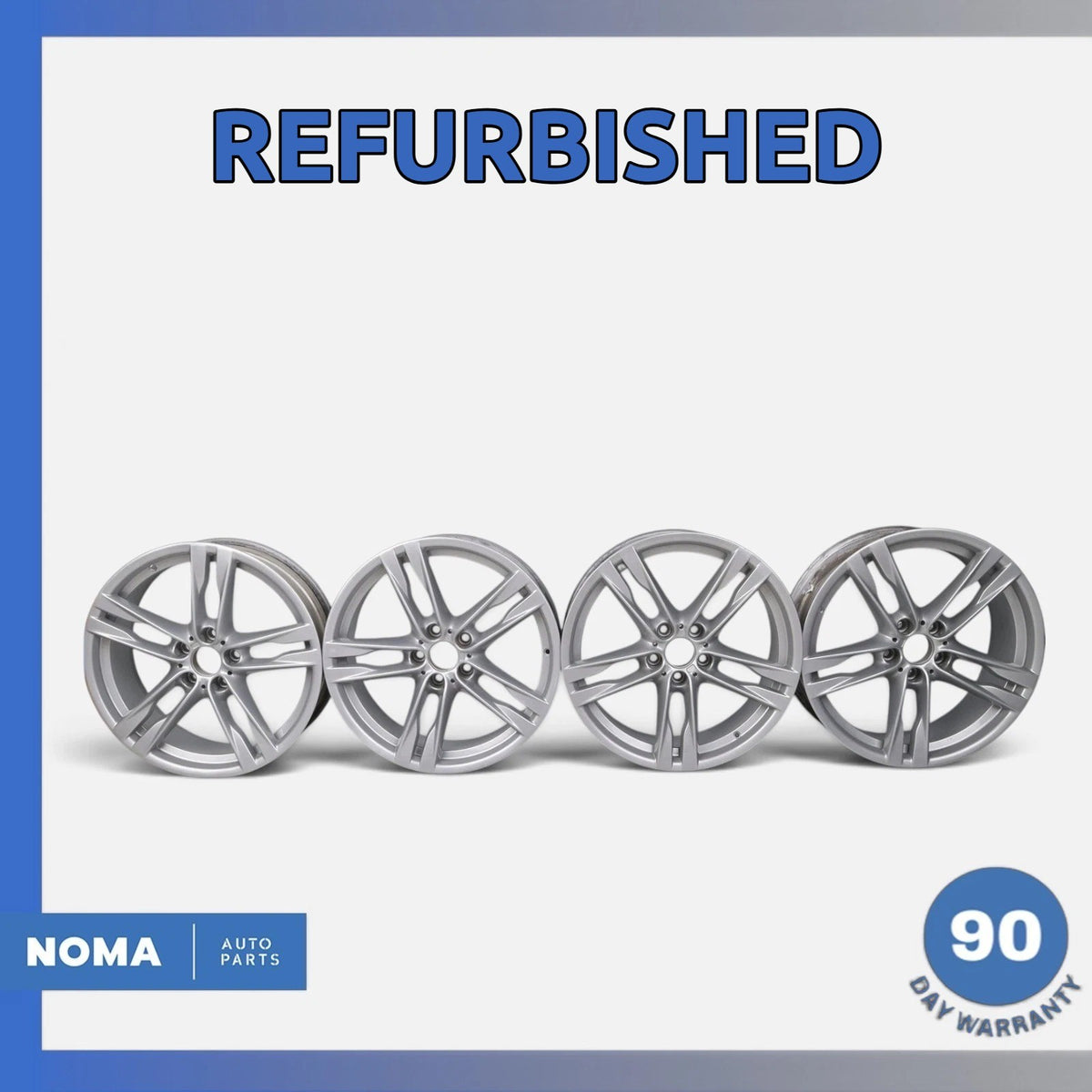 BMW F13 650i 8.5 / 9 x R20 20" Style 373 Wheel Rim Set Staggered Refurbished - photo 1