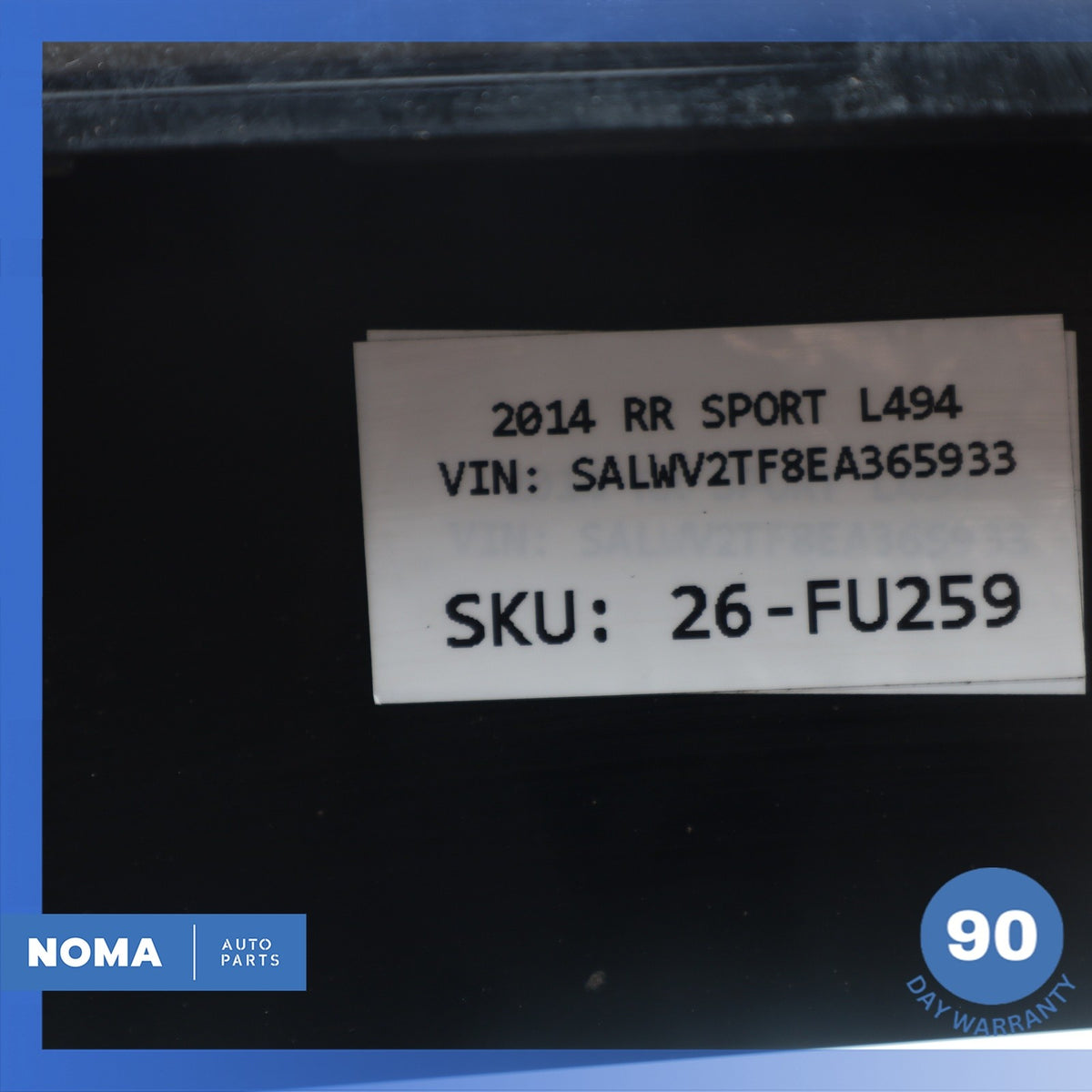 14-22 Range Rover Sport L494 Trunk Bezel License Plate Molding DK6240406DA OEM - photo 16