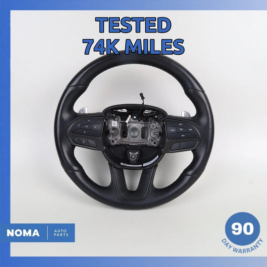 15-23 Dodge LD Charger Heated Leather Steering Wheel w/ Shifter Paddles OEM 74k - photo 1