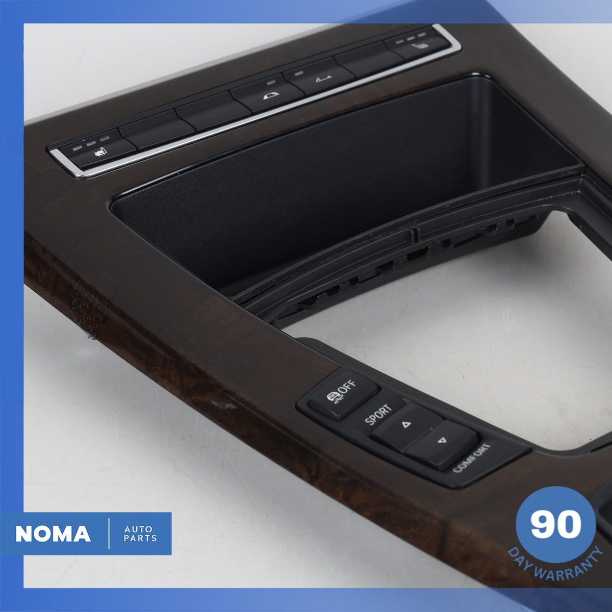 12-16 BMW E89 Z4 Center Console Switch Cover Panel Trim Wood  OEM - photo 6